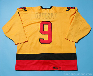 1990-1991 game worn Brent Gretzky Belleville Bulls jersey