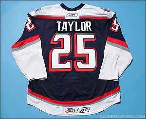 2007-2008 game worn Jake Taylor Hartford Wolf Pack jersey