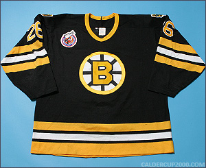 1992-1993 game worn Glen Wesley Boston Bruins jersey