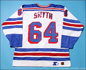 1998-2000 game worn Brad Smyth New York Rangers jersey