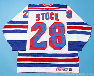 1997-1998 game worn P.J. Stock New York Rangers jersey
