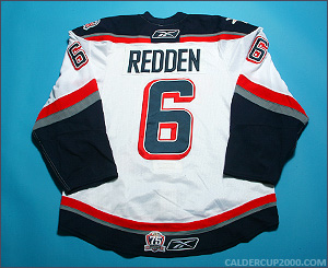 2010-2011 game worn Wade Redden Hartford Wolf Pack jersey