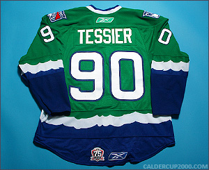 2010-2011 game worn Kelsey Tessier Connecticut Whale jersey