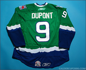2010-2011 game worn Brodie Dupont Connecticut Whale jersey