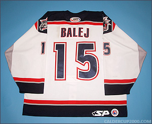 2003-2004 game worn Jozef Balej Hartford Wolf Pack jersey