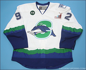 2012-2013 game worn Christian Thomas Connecticut Whale jersey