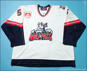 2000-2001 game worn Peter Smrek Hartford Wolf Pack jersey