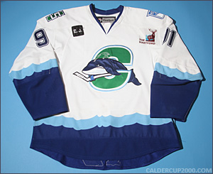 2010-2011 game worn Evgeny Grachev Connecticut Whale jersey