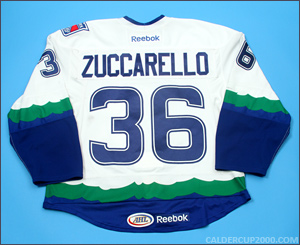 2011-2012 game worn Mats Zuccarello Connecticut Whale jersey