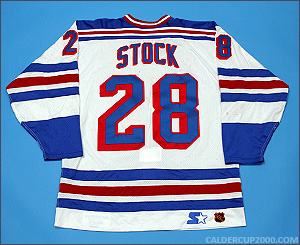 1997-1998 game worn P.J. Stock New York Rangers jersey