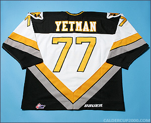 1998-1999 game worn Patrick Yetman Cape Breton Screaming Eagles jersey
