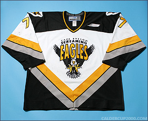 1998-1999 game worn Patrick Yetman Cape Breton Screaming Eagles jersey