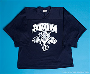 2014-2015 game worn Henrik Rutsch Avon Panthers jersey