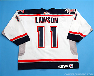 2003-2004 game worn Lucas Lawson Hartford Wolf Pack jersey