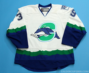 2012-2013 game worn Kelsey Tessier Connecticut Whale jersey