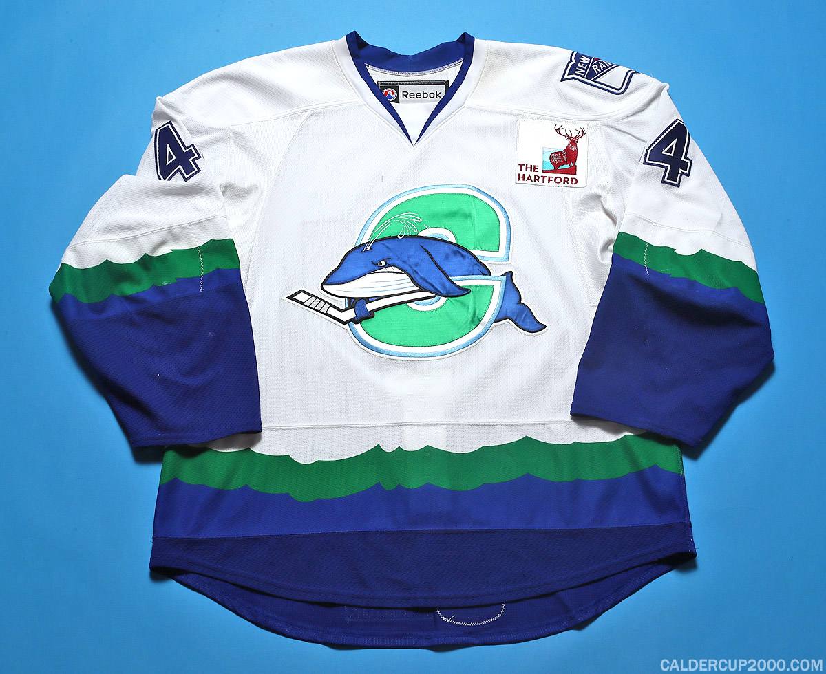 Connecticut Whale, AHL Game Used / Worn Jersey. Blake Parlett