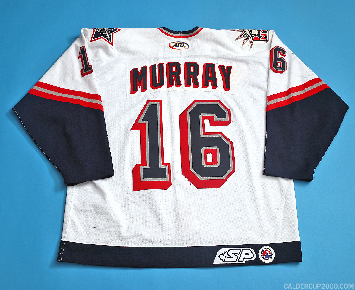 2002-2003 game worn Garth Murray Hartford Wolf Pack jersey