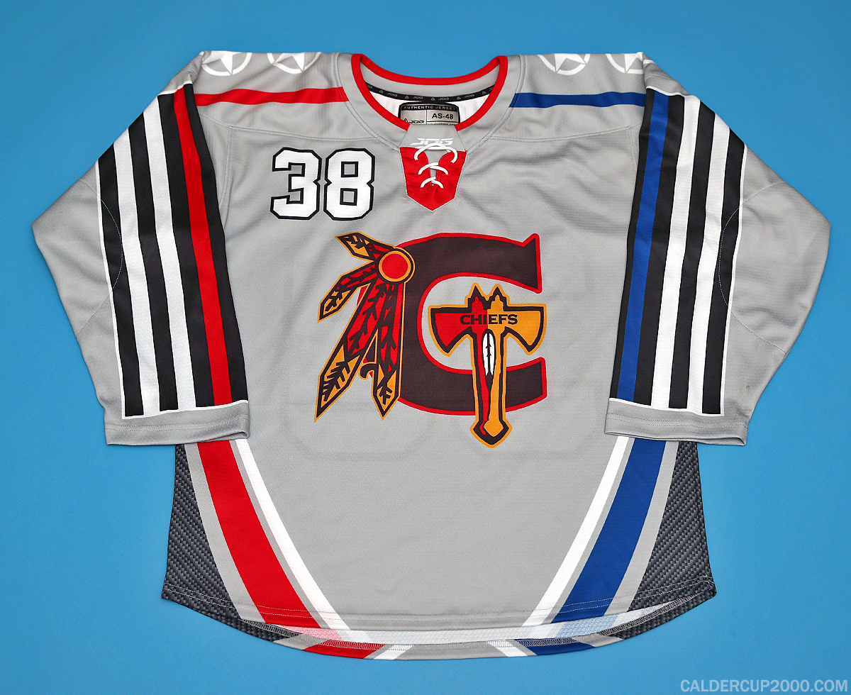 2021-2022 game worn Henrik Rutsch Connecticut Chiefs jersey