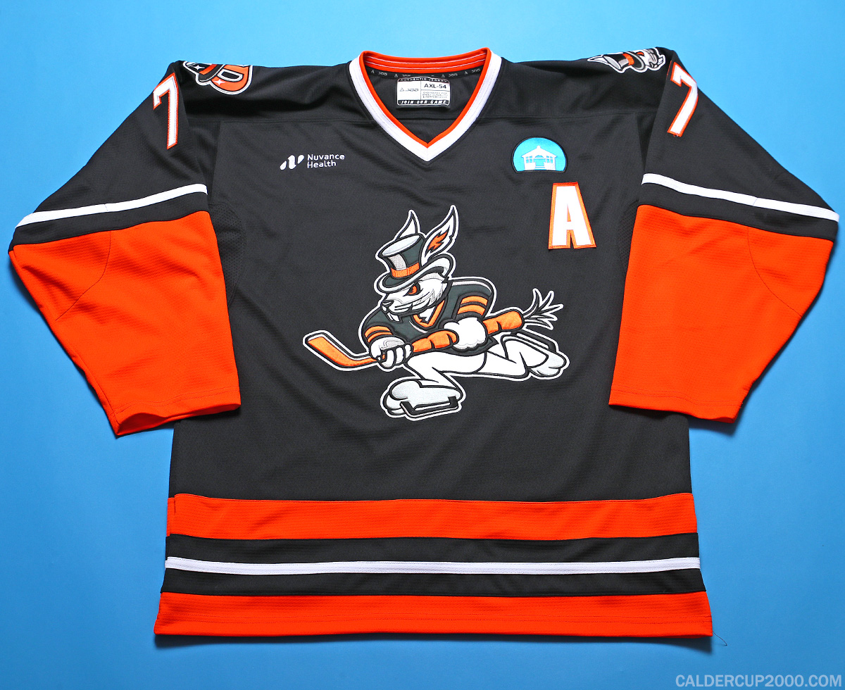 LUKE GREEN Game Issued Manitoba Moose Retro Jersey - NHL Auctions