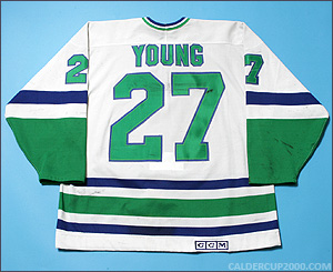 1980s game worn Scott Young Hartford Whalers jersey