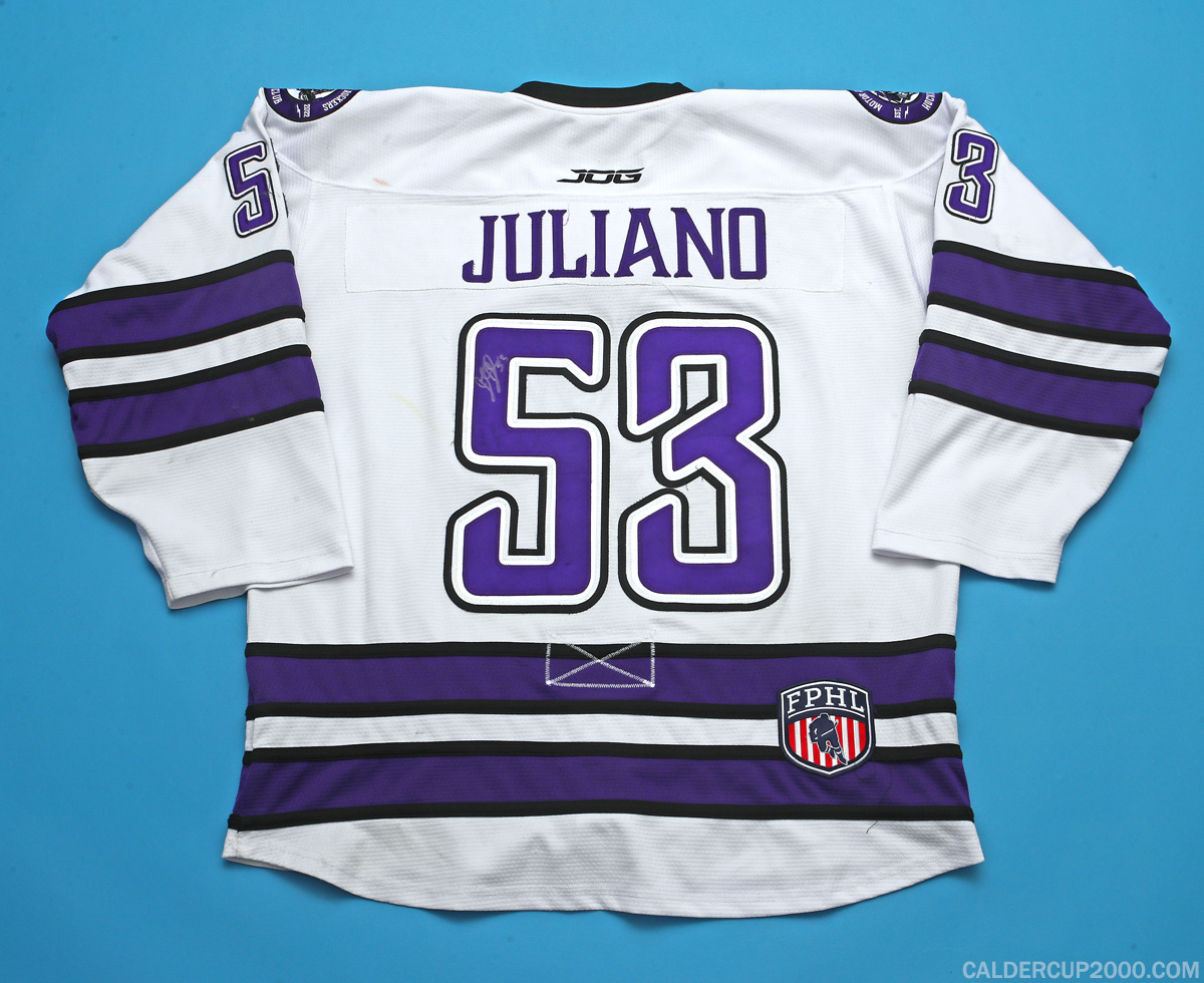 2023-2024 game worn Jonathan Juliano Motor City Rockers jersey