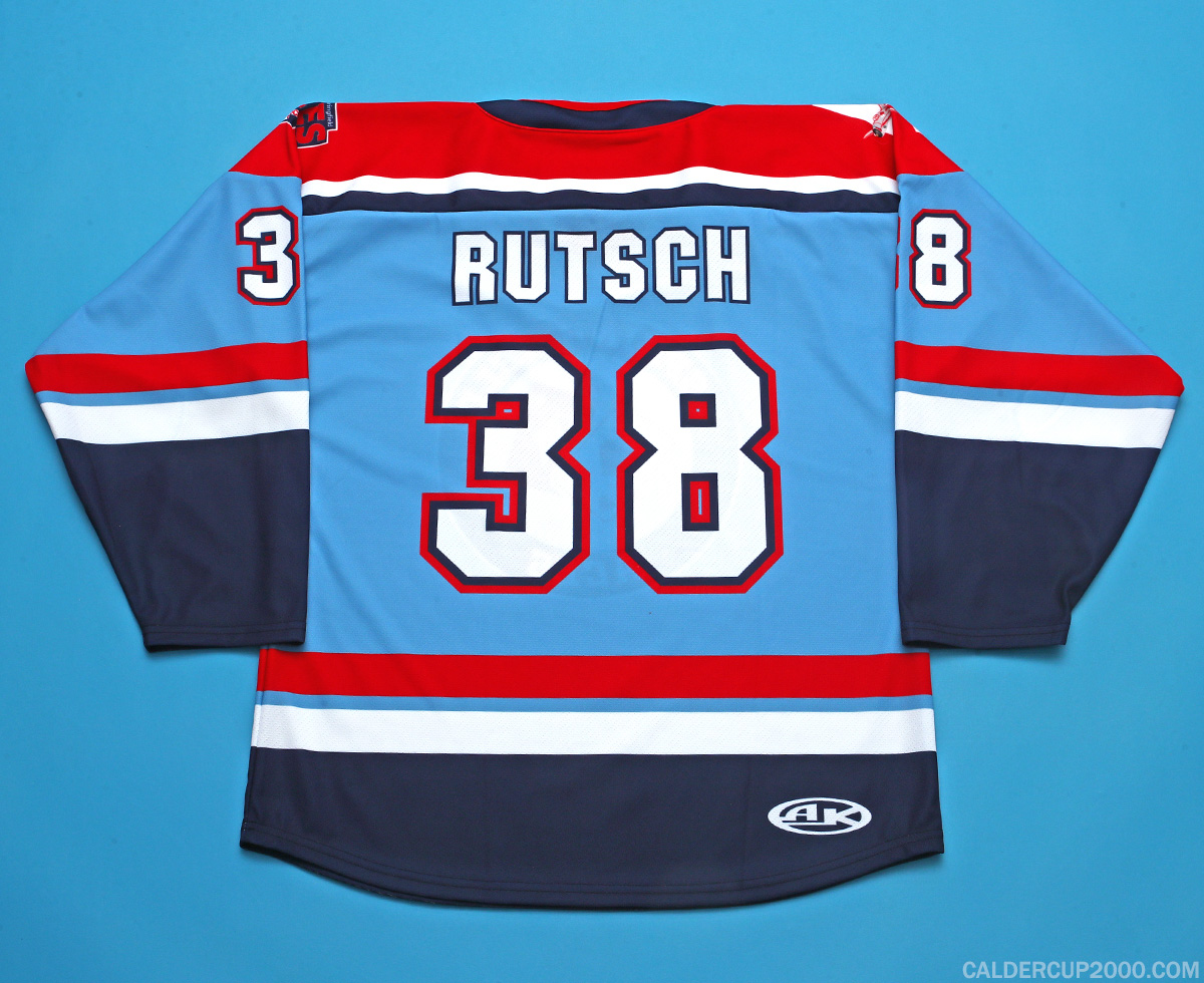 2024-2025 game worn Henrik Rutsch Springfield Aces jersey