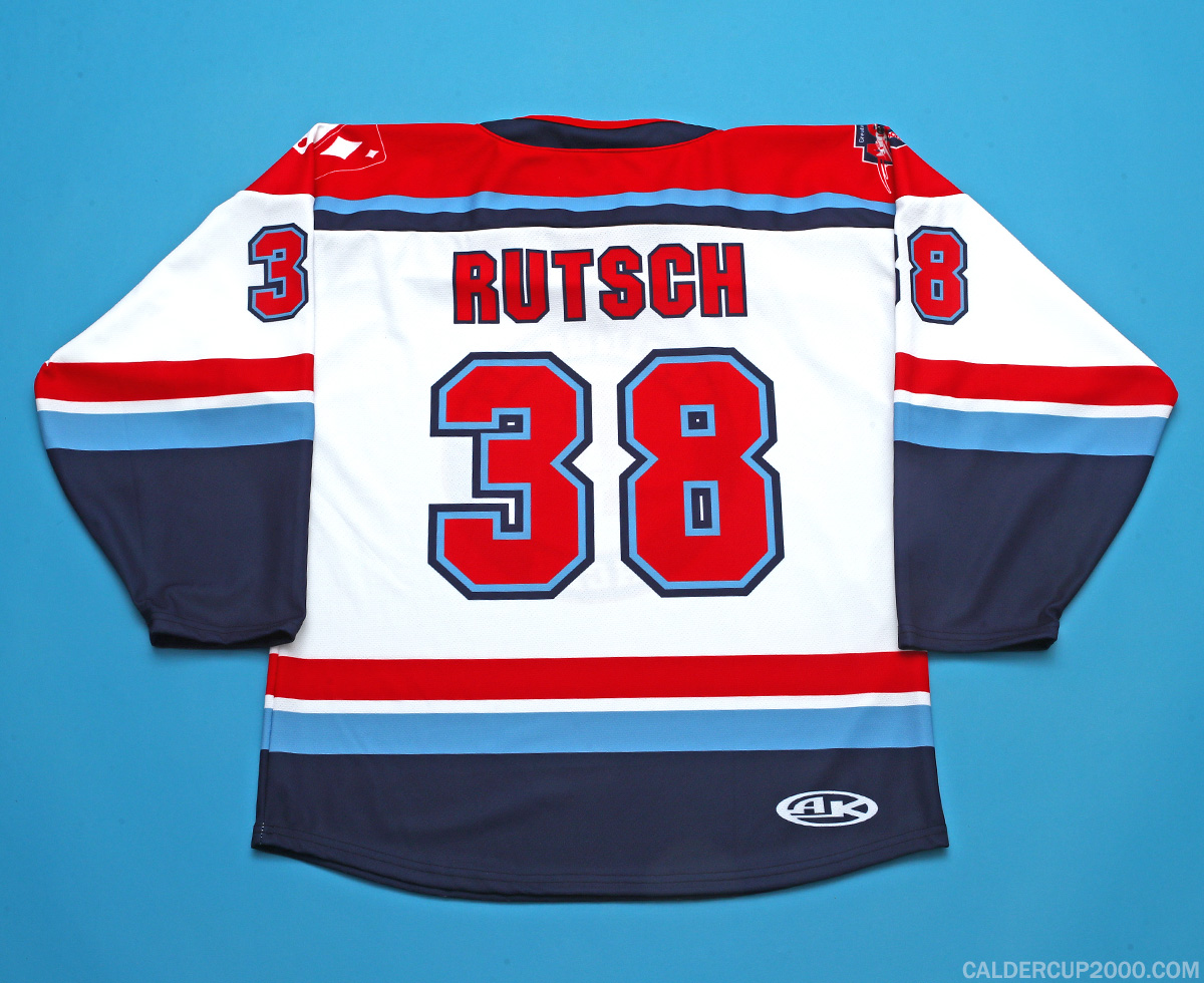 2024-2025 game worn Henrik Rutsch Springfield Aces jersey