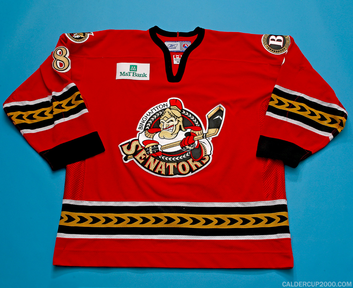 2005-2006 game worn Jan Platil Binghamton Senators jersey 2005-2006 game worn Jan Platil Binghamton Senators jersey