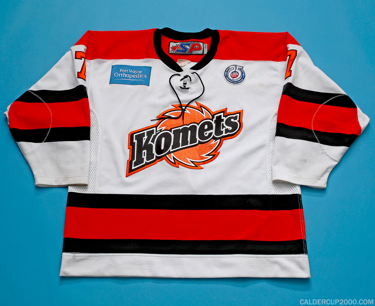 2012-2013 game worn Daniel Nycholat Fort Wayne Komets jersey 2012-2013 game worn Daniel Nycholat Fort Wayne Komets jersey