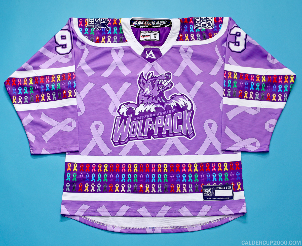 2025-2026 game worn Emmet Rutsch Hartford Jr. Wolf Pack jersey 2025-2026 game worn Emmet Rutsch Hartford Jr. Wolf Pack jersey