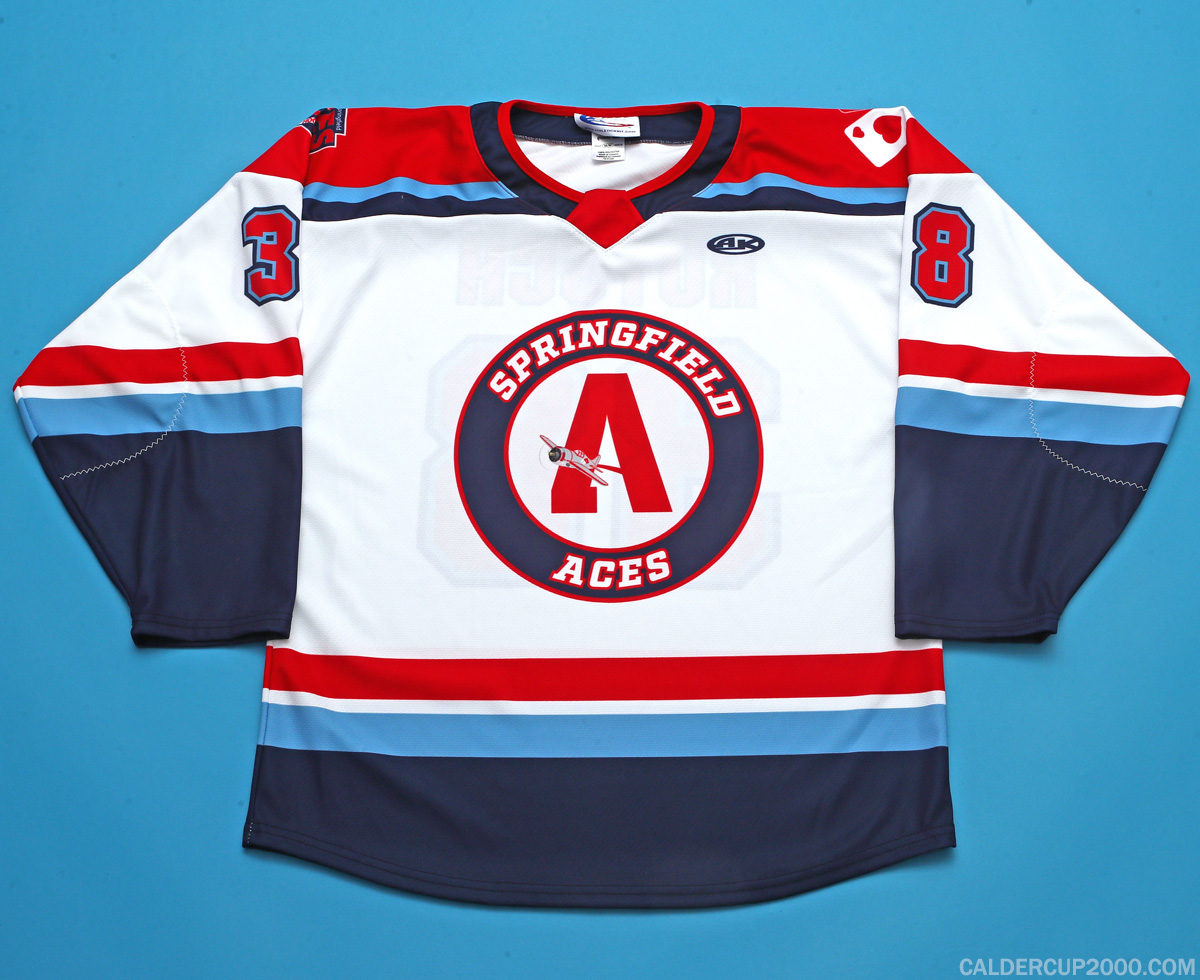 2025-2026 game worn Henrik Rutsch Springfield Aces jersey 2025-2026 game worn Henrik Rutsch Springfield Aces jersey