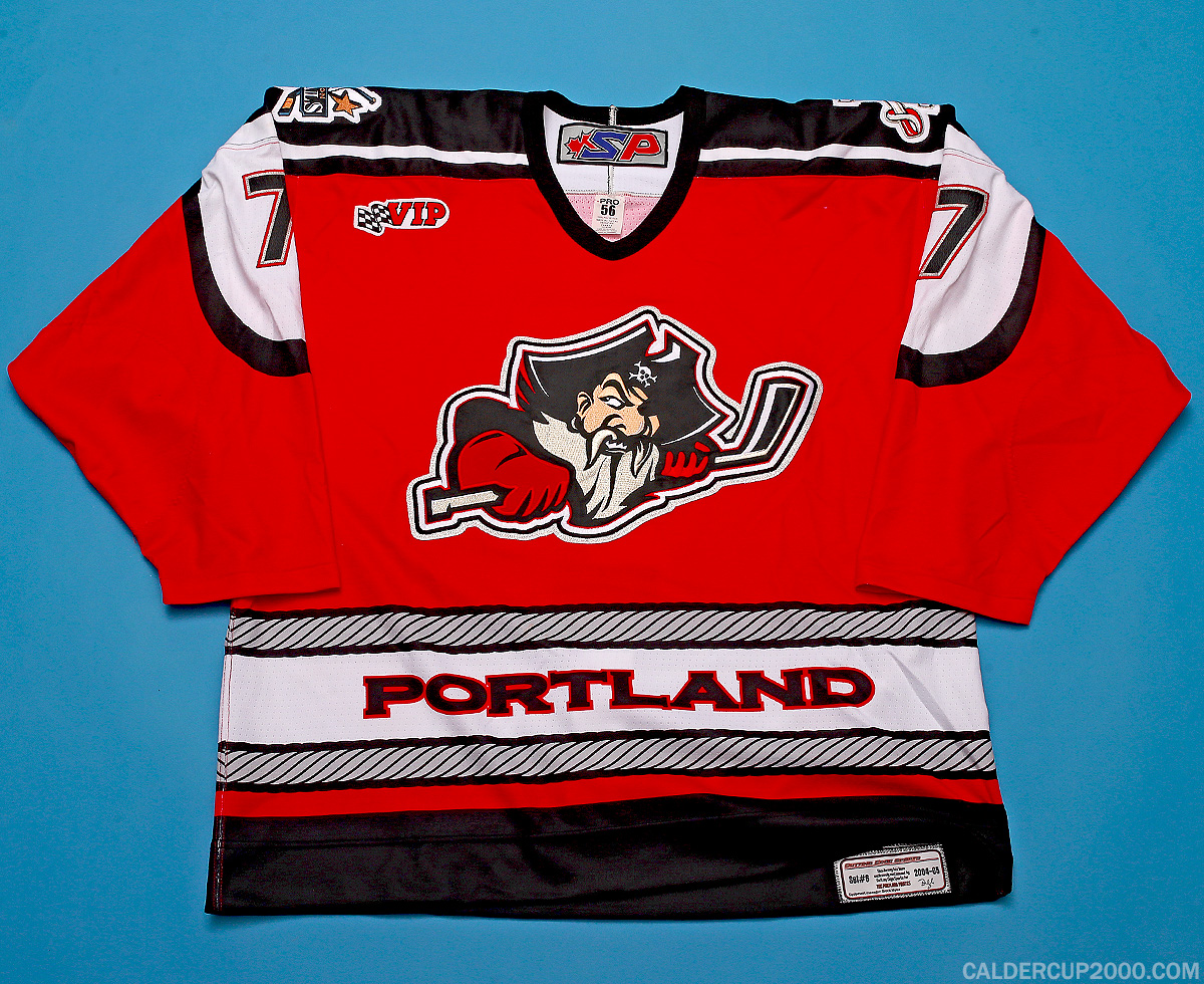 2004-2005 game worn Darcy Verot Portland Pirates jersey 2004-2005 game worn Darcy Verot Portland Pirates jersey