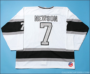 2001-2002 game worn Billy Newson New Haven Knights jersey