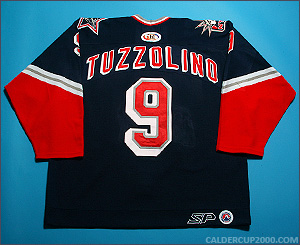 2000-2001 game worn Tony Tuzzolino Hartford Wolf Pack jersey