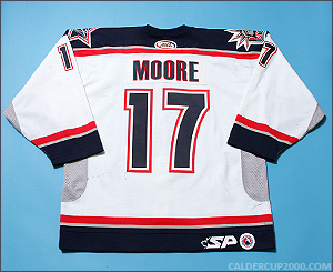 2003-2004 game worn Dominic Moore Hartford Wolf Pack jersey