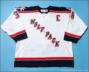 2005-2006 game worn Craig Weller Hartford Wolf Pack jersey