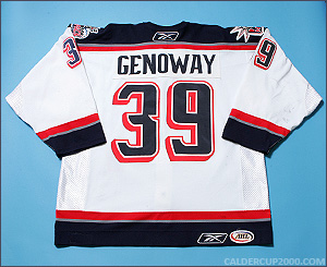 2005-2006 game worn Colby Genoway Hartford Wolf Pack jersey