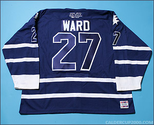 2004-2005 game worn Aaron Ward OSHL Toronto jersey