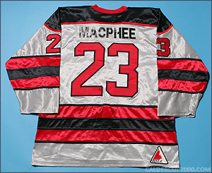 1992-1993 game worn Wayne MacPhee Brantford Smoke jersey