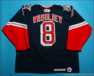 1999-2000 game worn Alexei Vasiliev Hartford Wolf Pack jersey