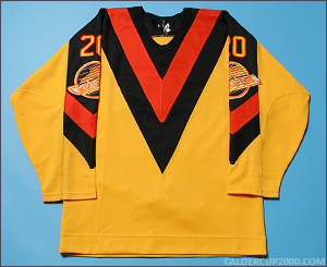 1983-1984 game worn Gerry Minor Vancouver Canucks jersey