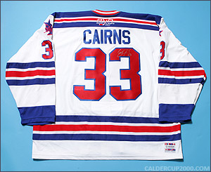 2004-2005 game worn Eric Cairns OSHL New York jersey