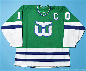 1980s game worn Ron Francis Hartford Whalers jersey