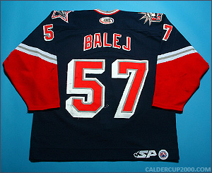 2004-2005 game worn Jozef Balej Hartford Wolf Pack jersey