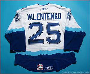 2010-2011 game worn Pavel Valentenko Connecticut Whale jersey