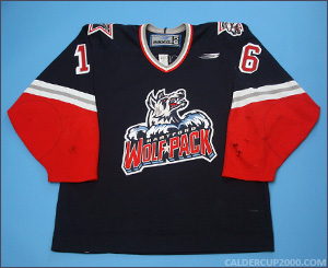 1998-1999 game worn Daniel Goneau Hartford Wolf Pack jersey