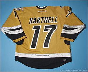 2001-2002 game worn Scott Hartnell Nashville Predators jersey