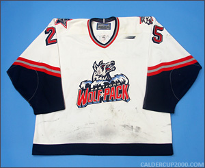 1997-1998 game worn Geoff Smith Hartford Wolf Pack jersey
