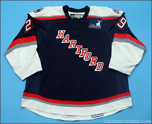 2008-2009 game worn Brandon Sugden Hartford Wolf Pack jersey
