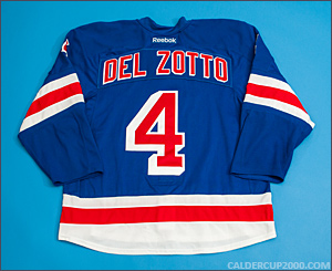2011-2012 game worn Michael Del Zotto New York Rangers jersey